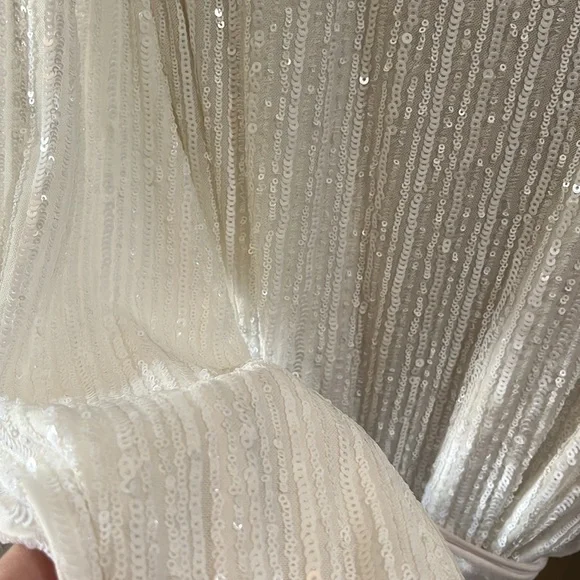 white sequin dress - Picture 9 of 10